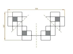 Libreria Pezzani in metallo in Offerta Outlet: scopri Mondrian