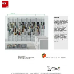 Libreria Random Mdf in stile design a prezzi outlet