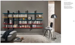 Libreria Sangiacomo in laccato opaco in Offerta Outlet