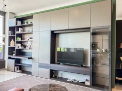 Libreria Tomasella in laccato opaco scontata -35%: scopri Libreria lineare a muro