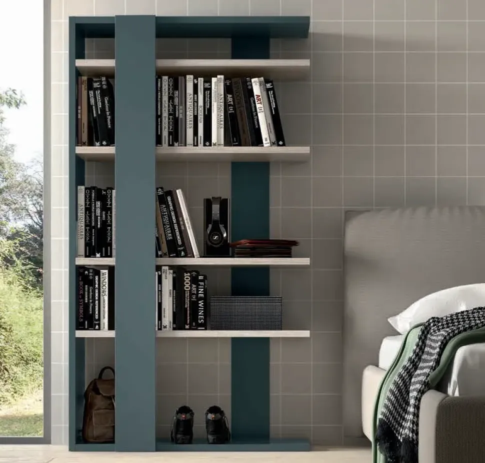 Libreria Zg mobili in laminato materico a prezzo scontato: scopri Next