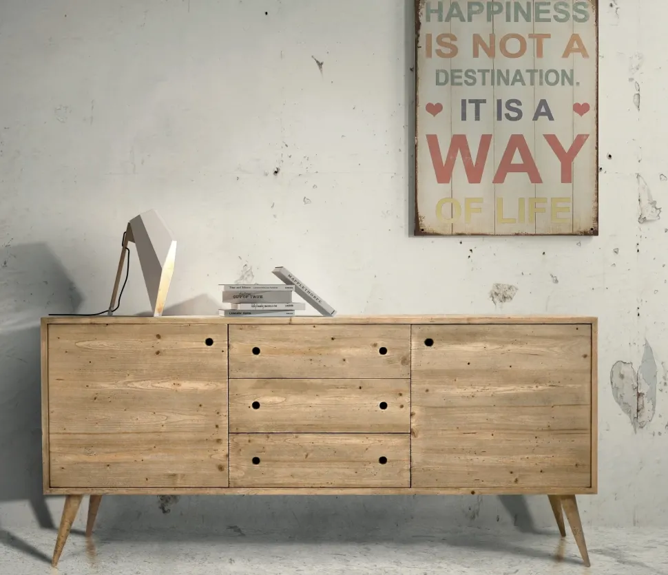 Madia Artigianale in legno Madia akaia in Offerta Outlet