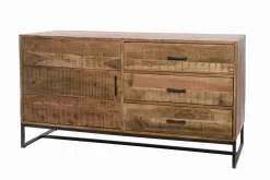 Madia Credenza 3 cassetti 1 sportello industril in stile moderno di Outlet etnico in Offerta Outlet