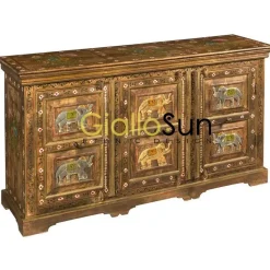 Madia Credenza elephant 3 ante di Outlet etnico a prezzi convenienti