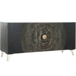 Madia Credenza mango nera 160 di Outlet etnico in stile design scontata -23%
