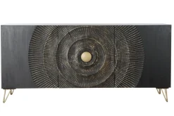 Madia Credenza mango nera 160 di Outlet etnico in stile design scontata -23%