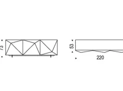 Madia di Cattelan italia in legno Kayak a prezzo riservato