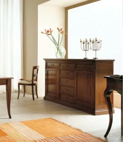 Madia di Falegnameria italiana in legno Credenza f110 a prezzo Outlet