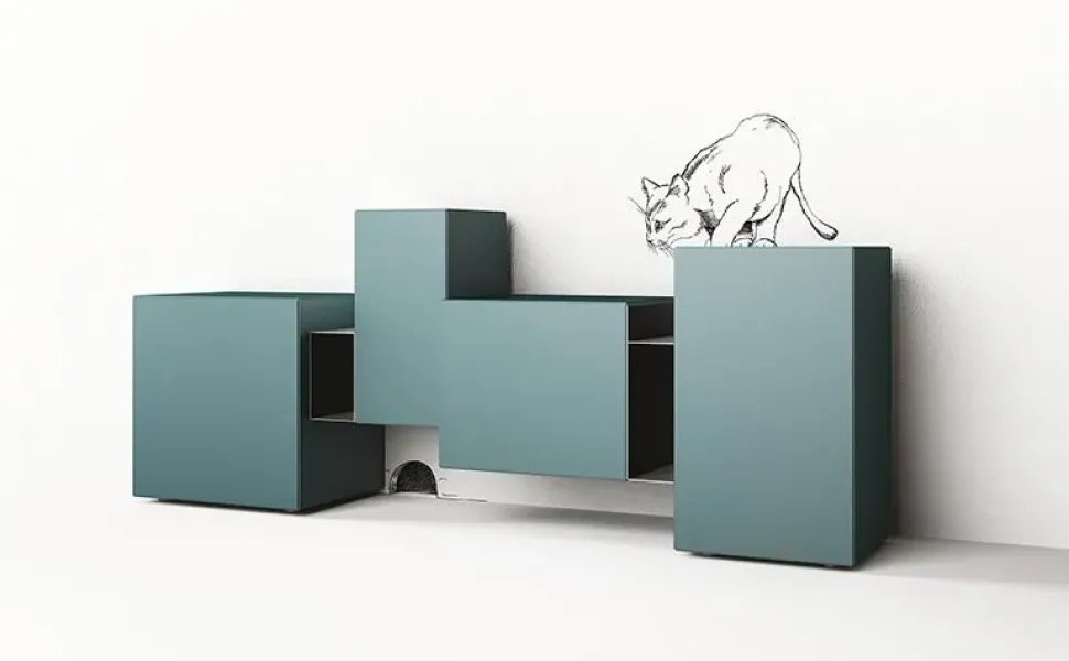 Madia di Minotti in legno Brooklyn a prezzo riservato