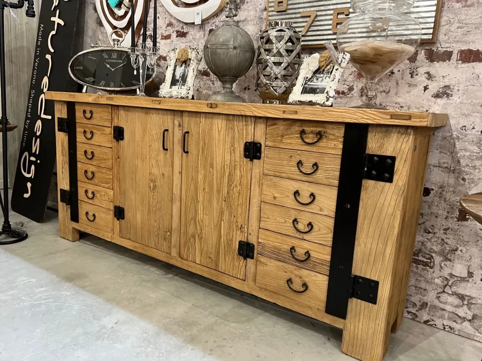Madia di Nature design in legno Credenza officina a prezzo scontato