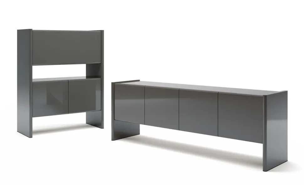 Madia di Olivieri in laccato lucido Cosmo a prezzo riservato