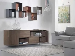 Madia di Pezzani in laminato materico Madison a prezzo Outlet