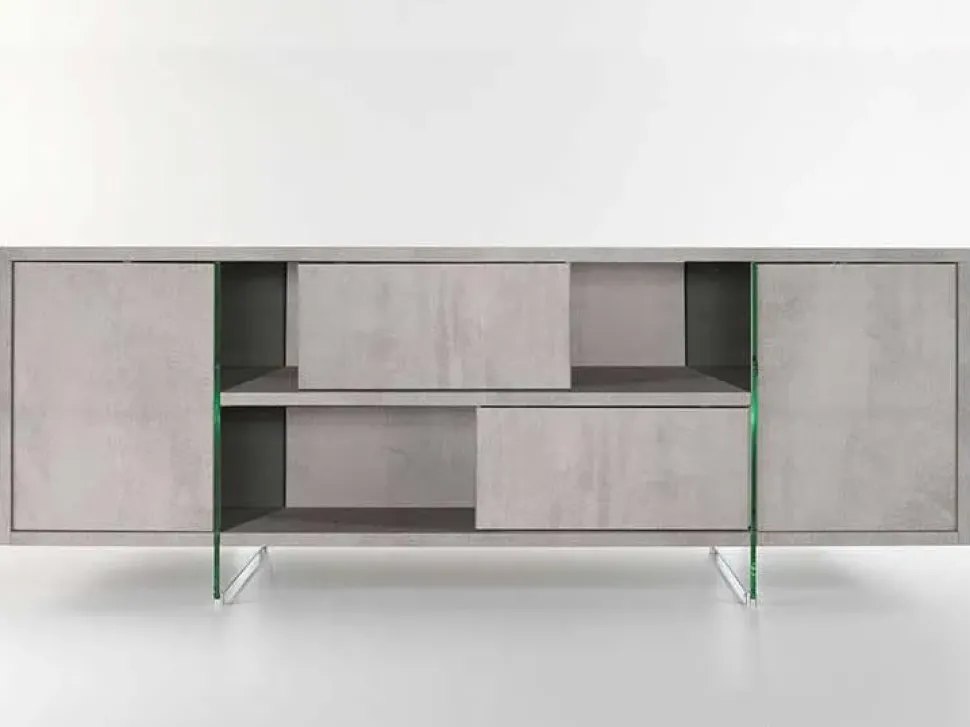 Madia di Pezzani in laminato materico Madison a prezzo Outlet