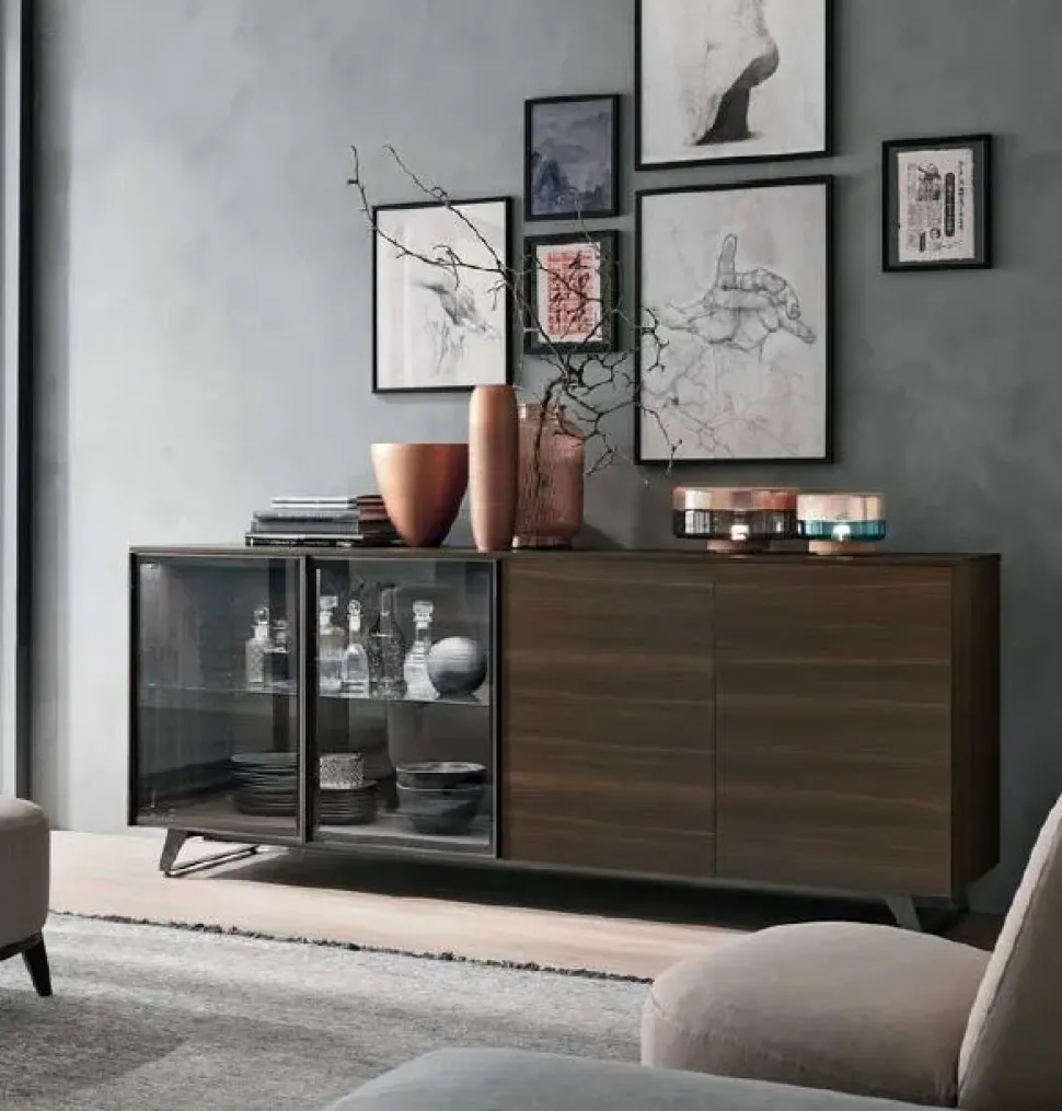 Madia di Tomasella in legno Metropolis in Offerta Outlet