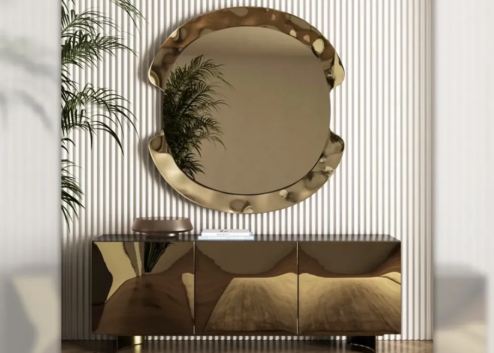 Madia Eden con ante a specchio in stile moderno di Bontempi in Offerta Outlet