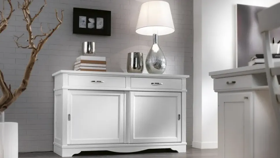 Madia in legno stile classico Madia country con ante scorrevoli scontata del 35% Artigianale