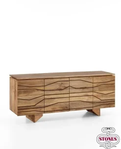 Madia in legno stile design modello Chitra by Stones