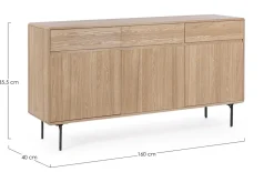 Madia  in legno widald pronta consegna di Sedit in stile moderno scontata -25%