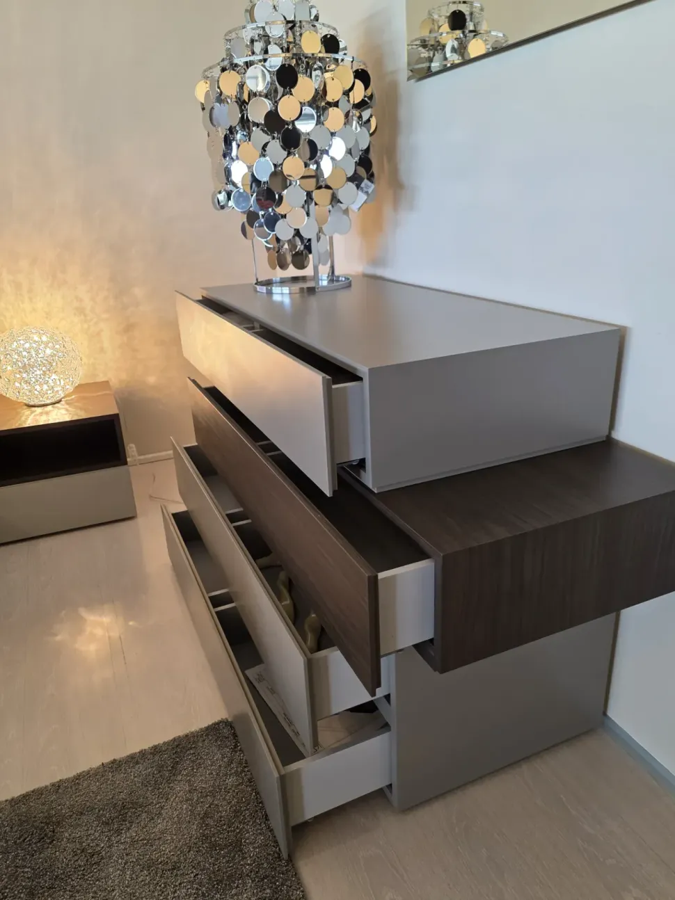 Madia in stile design Comò 4 cassetti di Artigianale in Offerta Outlet