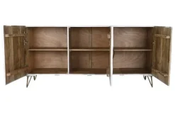 Madia in stile design Credenza mango bianco 160 di Outlet etnico a prezzo Outlet