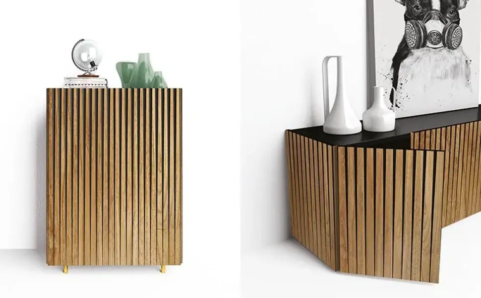 Madia in stile design Dorotea di Minotti italia in offerta