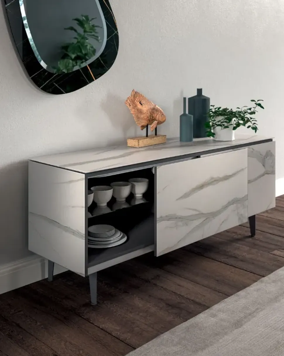 Madia in stile design Plana di Ozzio scontata