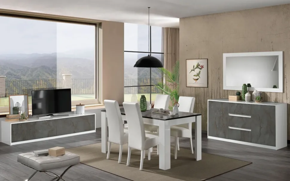 Madia in stile moderno Contromobile giada di Artigianale in Offerta Outlet