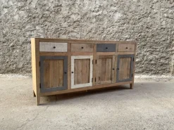 Madia in stile moderno Madia linz stile nordic 4 ante 4 cassetti   di Outlet etnico in Offerta Outlet