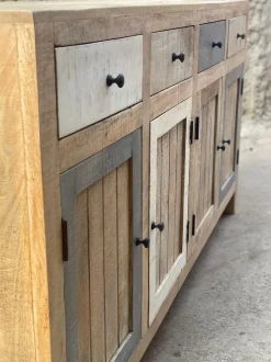 Madia in stile moderno Madia linz stile nordic 4 ante 4 cassetti di Outlet etnico in Offerta Outlet