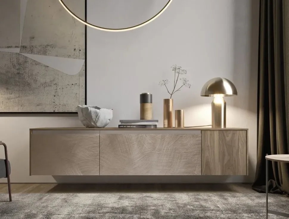 Madia Legno e ante spatolate di Md work con forte sconto