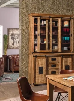 Madia Madia credenza  newport doppio corpo di Outlet etnico con forte sconto