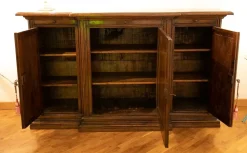 Madia Madia in noce massello antico in stile classico di Artigianale in Offerta Outlet