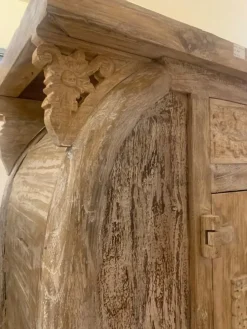 Madia modello Madia credenza teak sbiancata 120 140 cm di Outlet etnico a prezzo Outlet