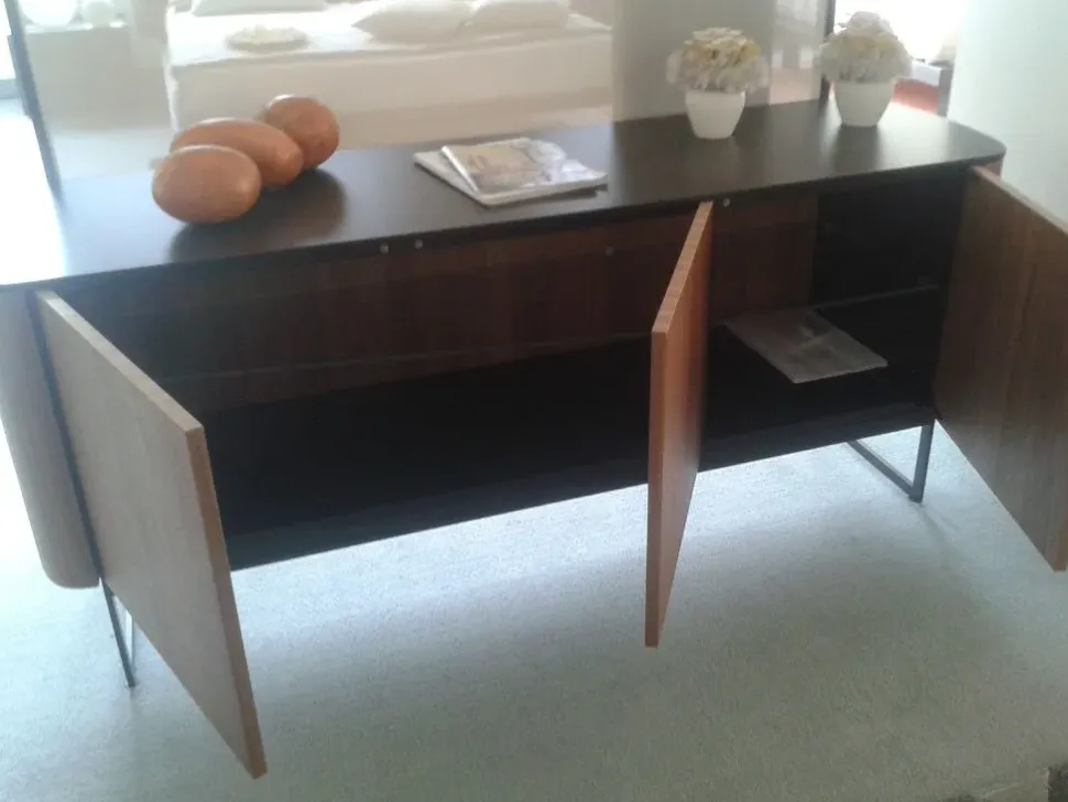 Madia modello Sidewiev noce canaletto di Caccaro a PREZZI OUTLET