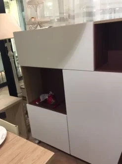 Madia Rovere crudo- bianca e bordeau  di Imab group a prezzi outlet