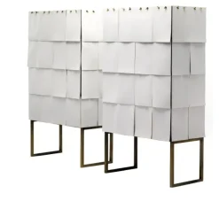 Mensola Contenitore rivestito di fogli di carta notes Mogg in stile design in offerta