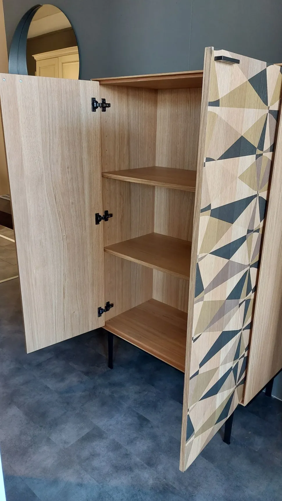 Mobile ingresso Con maniglia modello design Losanga madia di Sigerico in offerta