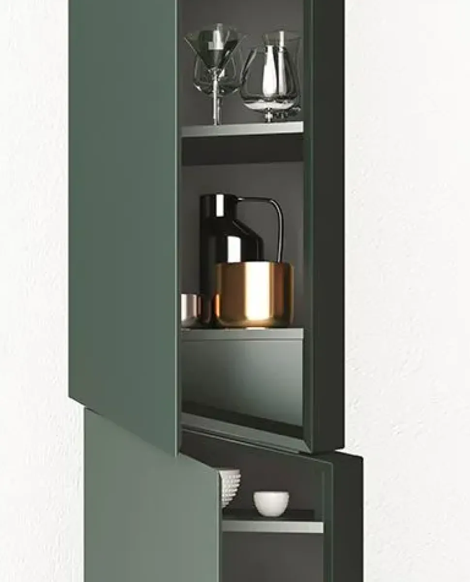 Mobile ingresso design A terra Samurai di Minotti italia scontato