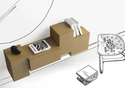 Mobile ingresso design Sospeso Little italy di Minotti scontato