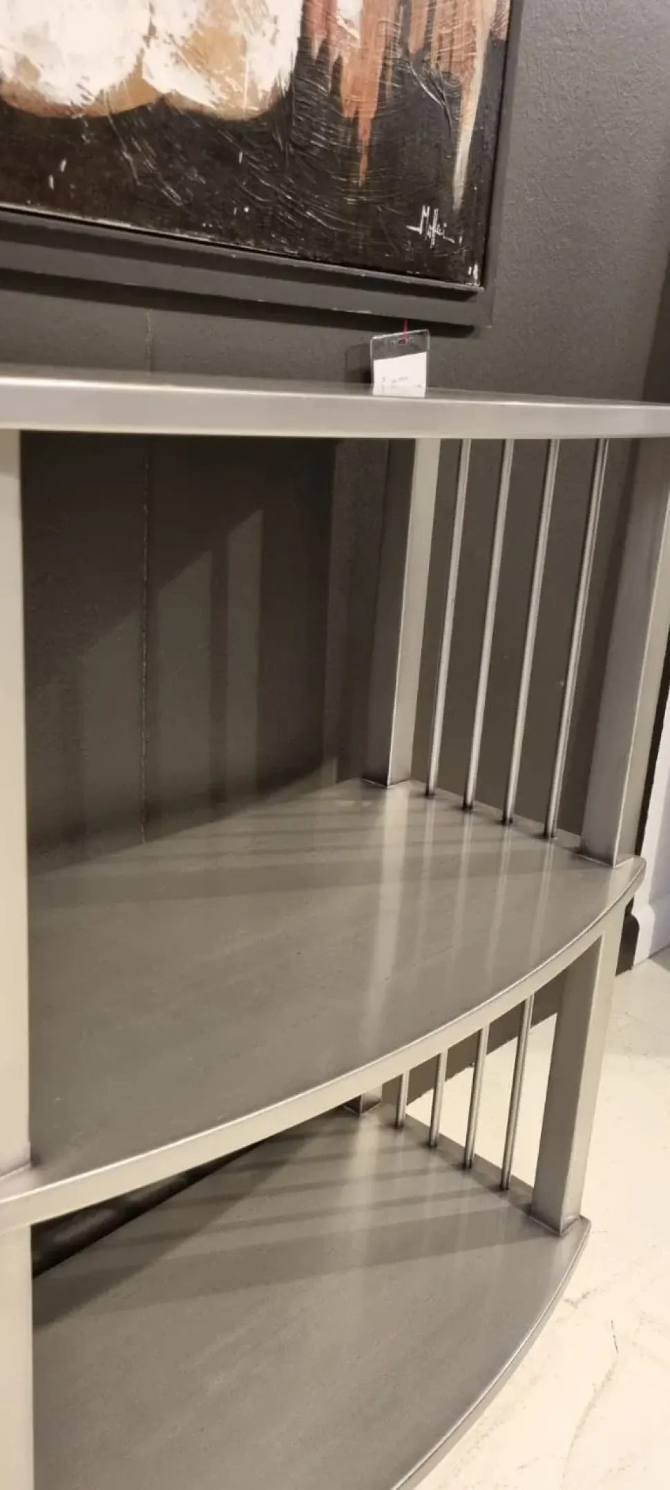 Mobile ingresso Etagere grigio Artigianale in stile classico a prezzo ribassato