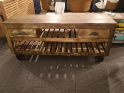 Mobile porta tv Mobile carrelo industrial portatv  di Outlet etnico con uno SCONTO IMPERDIBILE