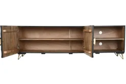 Mobile porta tv Porta tv mango nero 160 di Outlet etnico con uno SCONTO IMPERDIBILE