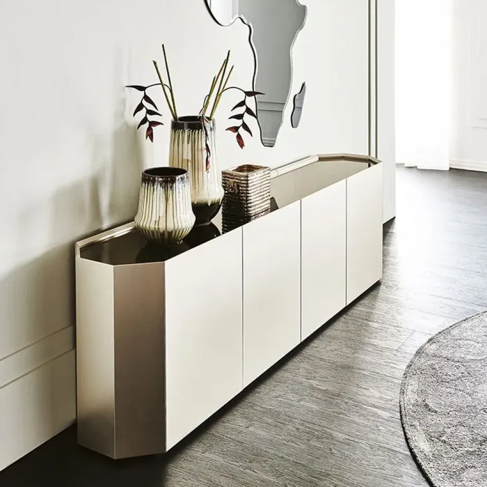 Mobile soggiorno modello Cattelan chelsea titanio 4 ante di Cattelan italia a PREZZI OUTLET