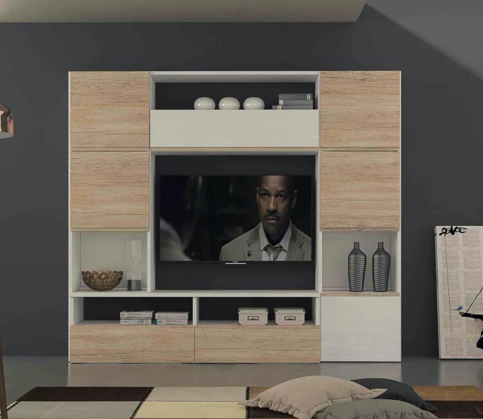 Mobile soggiorno modello Lions linea oak 1 di Collezione esclusiva a PREZZI OUTLET