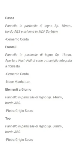 Mobile soggiorno modello Velvet di Artigianmobili scontato -50%