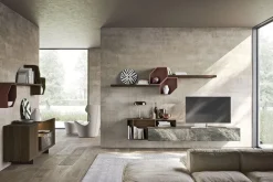 Mobile soggiorno modello Composizione horizon 1013 di Mobilgam a PREZZI OUTLET