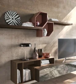 Mobile soggiorno modello Composizione horizon 1013 di Mobilgam a PREZZI OUTLET