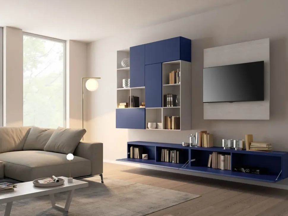 Mobile soggiorno modello Living 572 di Giessegi a PREZZI OUTLET