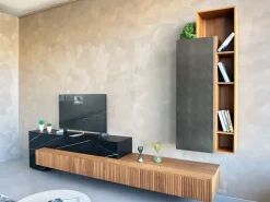 Mobile soggiorno modello Parete tv di Mobilgam scontato -40%