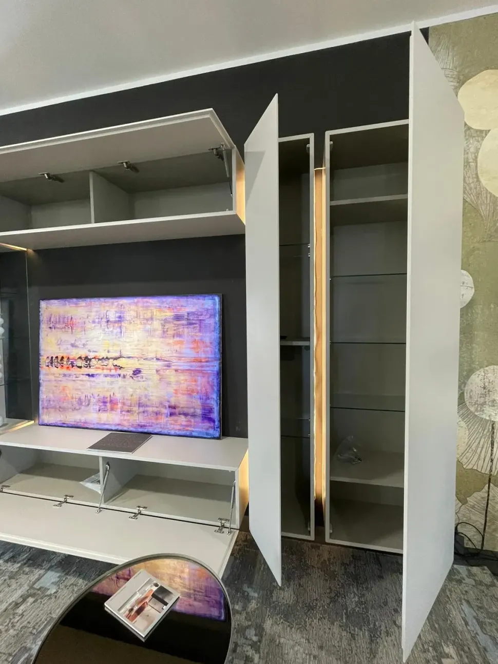 Mobile soggiorno modello Soggiorno con kit luce led 555 di Voltan scontato -25%